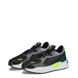 besket puma noir et vert pour enfant
