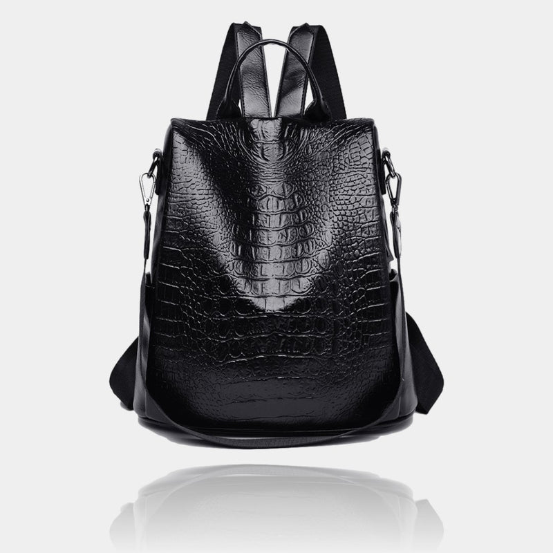 Elyos ® - Sac à dos en cuir pour femme - Santarém - Elegantz