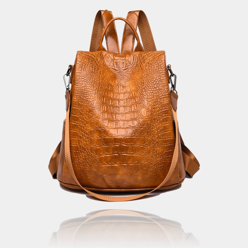 Elyos ® - Sac à dos en cuir pour femme - Santarém - Elegantz